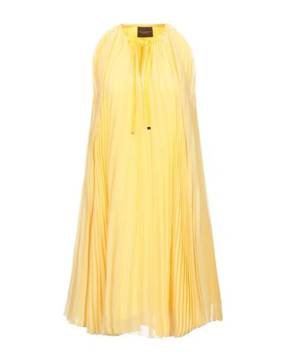 Shop Atos Lombardini Short Dress In Yellow