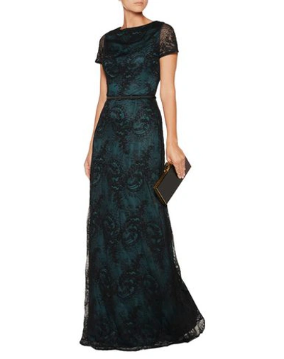 Shop Catherine Deane Long Dress In Deep Jade