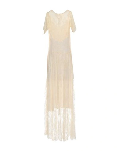 Shop Till.da Long Dress In Ivory