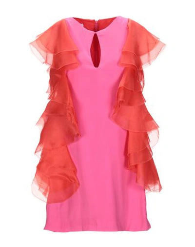 Shop Leitmotiv Short Dress In Fuchsia