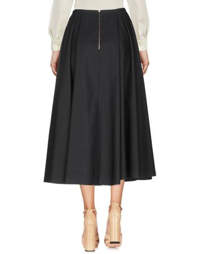 Shop Rochas 3/4 Length Skirts In Black