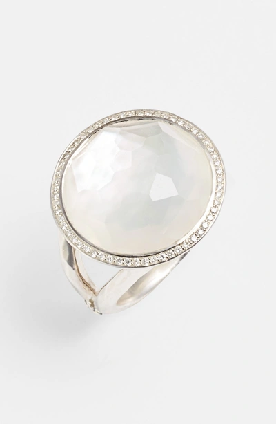 Shop Ippolita 'stella - Lollipop' Cocktail Ring In Silver/ Mother Of Pearl