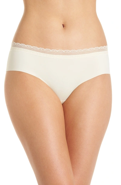 Shop Naked Lace Trim Hipster Briefs In Whipped Cream