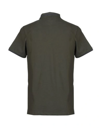 Shop Emporio Armani Polo Shirts In Military Green