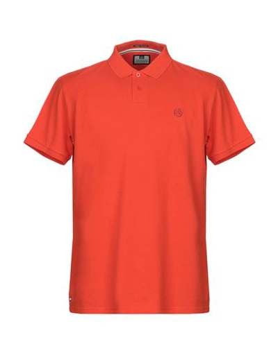 Shop Weekend Offender Polo Shirt In Orange