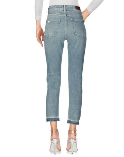 Shop Brian Dales Woman Denim Cropped Blue Size 29 Cotton, Polyester, Elastane