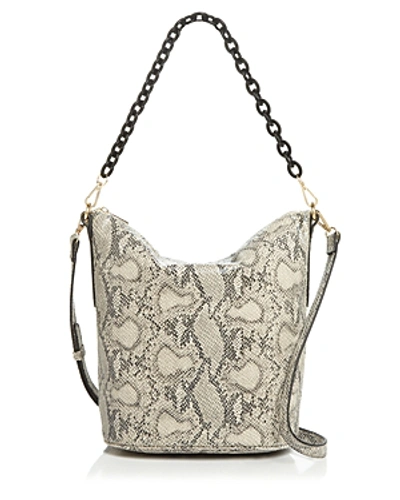 Shop Street Level Snake Print Hobo With Chain Handle In Snake/gold