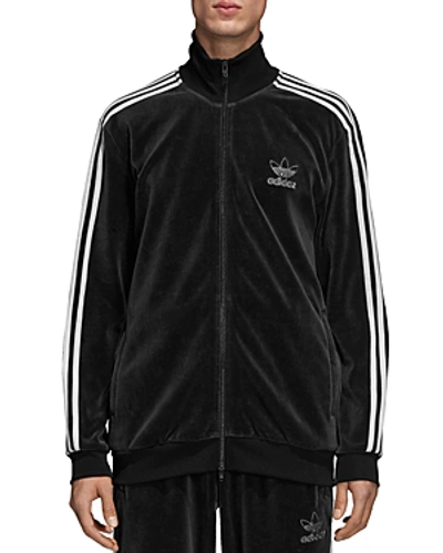 Adidas Originals Men's Originals Challenger Velour Track Jacket, Black In  Black/wht | ModeSens