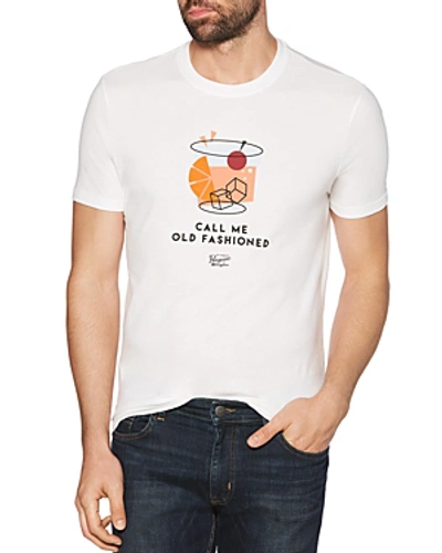 Shop Original Penguin Call Me Old Fashioned Graphic Tee In Bright White