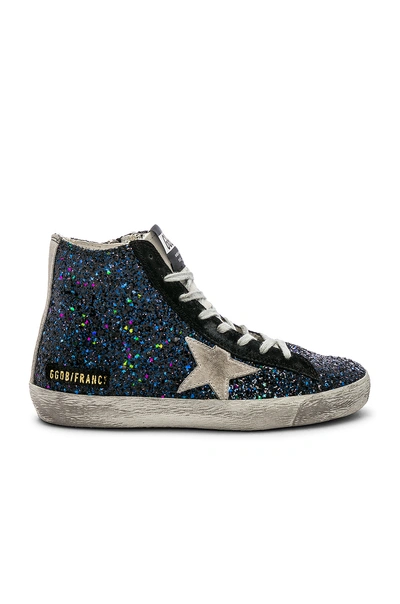 Shop Golden Goose Francy Trainer In Galaxi Glitter & Ice Star