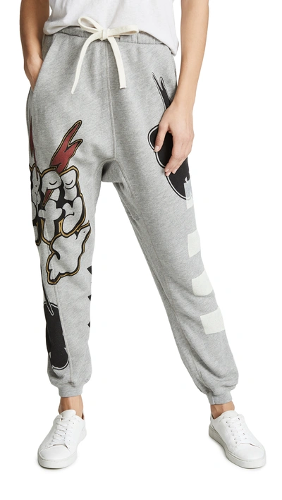 Shop Freecity 8 Print Paintshop Sweatpants In Heather