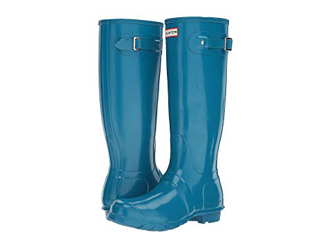 tall gloss rain boots