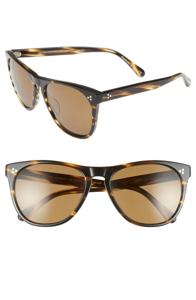 Shop Oliver Peoples Daddy B 58mm Polarized Sunglasses - Cocobolo