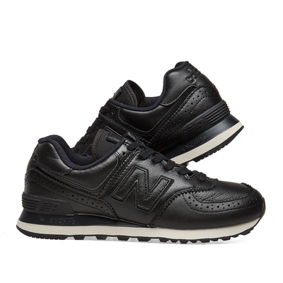 New Balance Ml574lek Brogue In Black | ModeSens