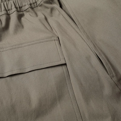 Shop Rick Owens Drawstring Cropped Pant In Brown