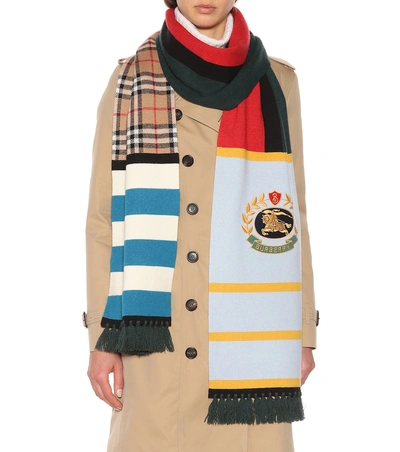 Shop Burberry Vintage Check Cashmere-blend Scarf In Multicoloured