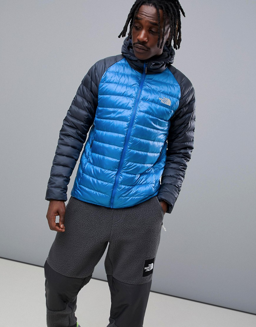 north face trevail hoodie blue