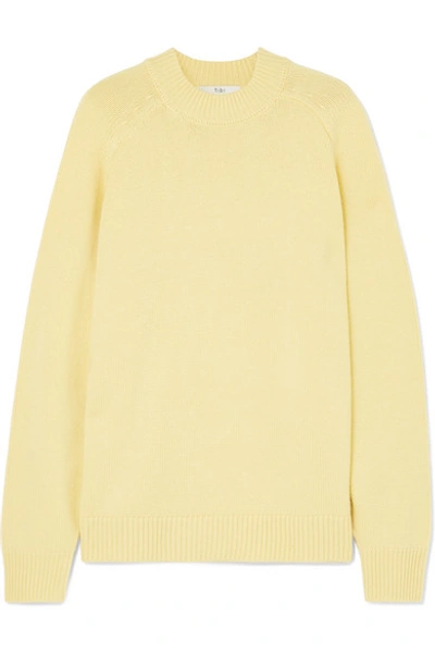 Shop Tibi Oversized Cashmere Sweater In Yellow