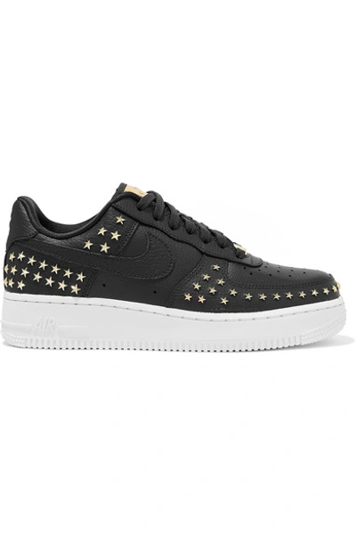 Shop Nike Air Force 1 '07 Lx Embellished Textured-leather Sneakers In Gray