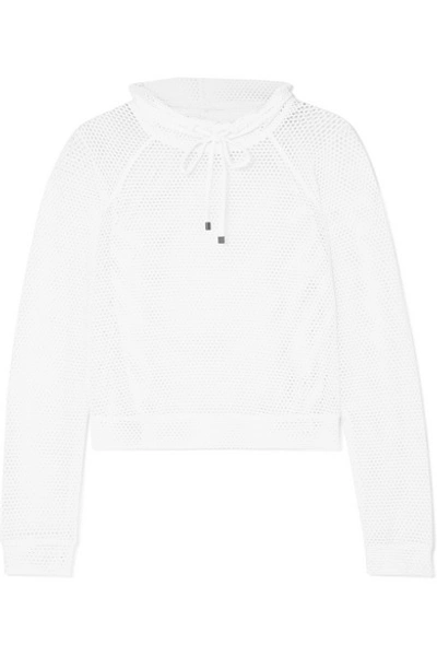 Shop Koral Pump Mesh Sweater In White