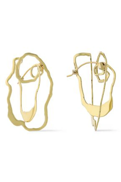 Shop Ellery Woman Vigano Gold-plated Earrings Gold