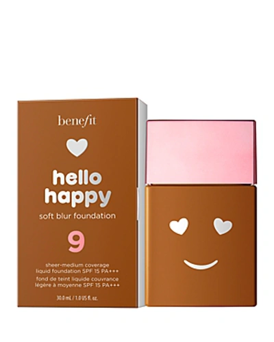 Shop Benefit Cosmetics Hello Happy Soft Blur Foundation In Shade 9: Deep Neutral