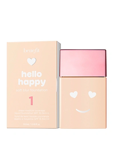 Shop Benefit Cosmetics Hello Happy Soft Blur Foundation In Shade 1: Fair Neutral Cool