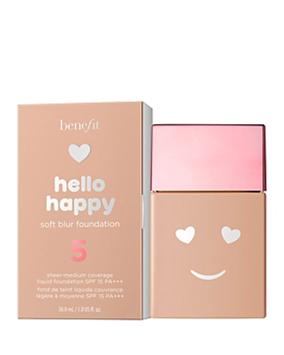 Shop Benefit Cosmetics Hello Happy Soft Blur Foundation In Shade 5: Medium Neutral Cool