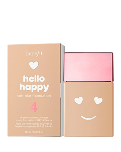 Shop Benefit Cosmetics Hello Happy Soft Blur Foundation In Shade 4: Medium Neutral