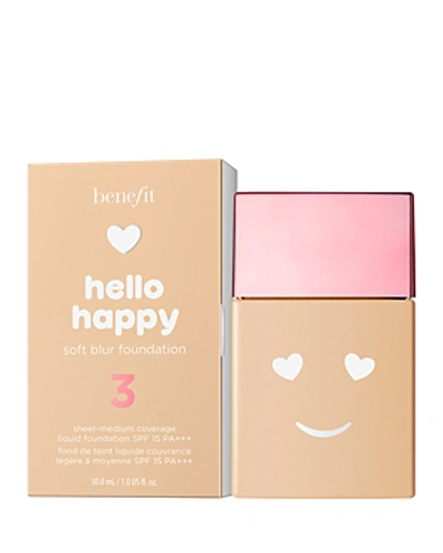 Shop Benefit Cosmetics Hello Happy Soft Blur Foundation In Shade 3: Light Neutral