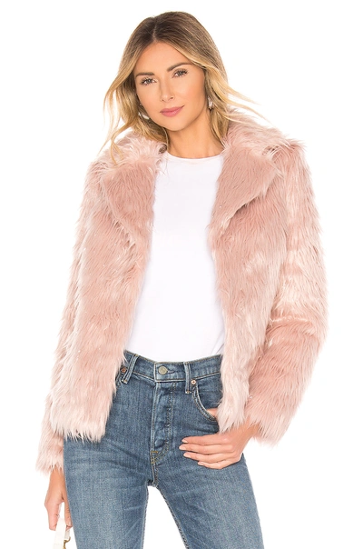 Shop Majorelle Rosabelle Coat In Baby Pink