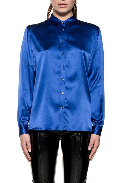 Shop Bagutta Eletric Blue Robys Shirt