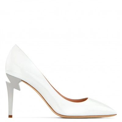 Shop Giuseppe Zanotti G-heel In White