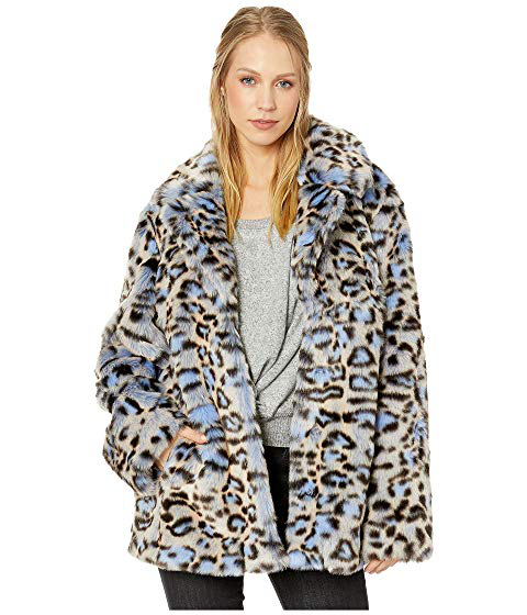 Ongekend Avec Les Filles Leopard Print Faux Fur Coat, Blue Leopard | ModeSens TU-35