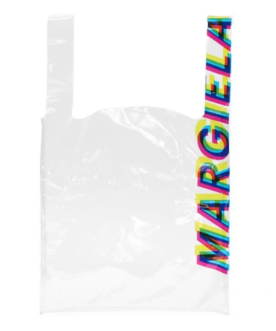Shop Maison Margiela Transparent Side Logo Shopper Bag