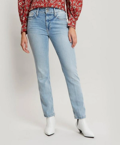 Shop Frame Le Sylvie Straight Leg Jeans In Denim