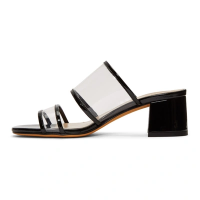 Shop Maryam Nassir Zadeh Black And Transparent Martina Slide Sandals In 123 Blackcr