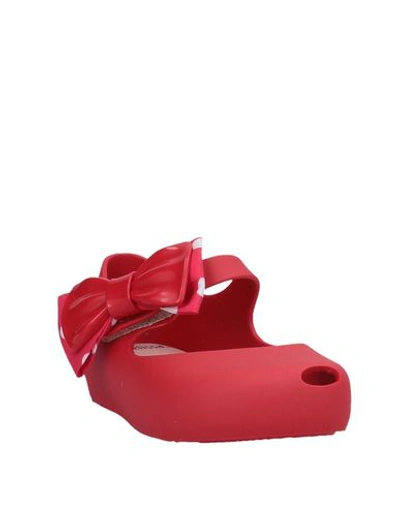 Shop Mini Melissa Sandals In Red