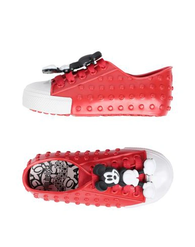 Shop Mini Melissa Sneakers In Red