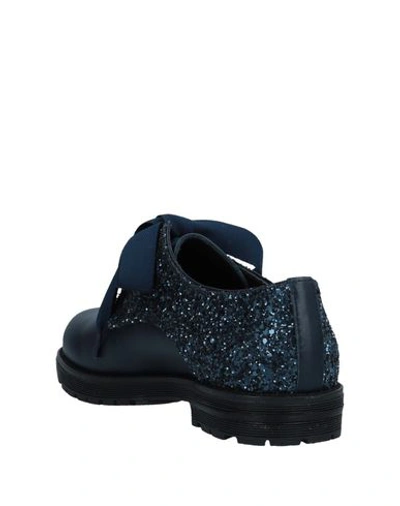 Shop Il Gufo Laced Shoes In Dark Blue