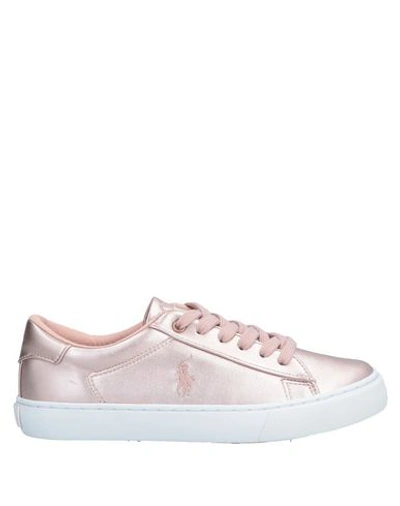 Shop Ralph Lauren Sneakers In Pink