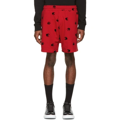 Shop Mcq By Alexander Mcqueen Mcq Alexander Mcqueen Red Mini Swallow Shorts In 61 Cad Red