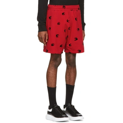 Shop Mcq By Alexander Mcqueen Mcq Alexander Mcqueen Red Mini Swallow Shorts In 61 Cad Red