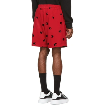 Shop Mcq By Alexander Mcqueen Mcq Alexander Mcqueen Red Mini Swallow Shorts In 61 Cad Red