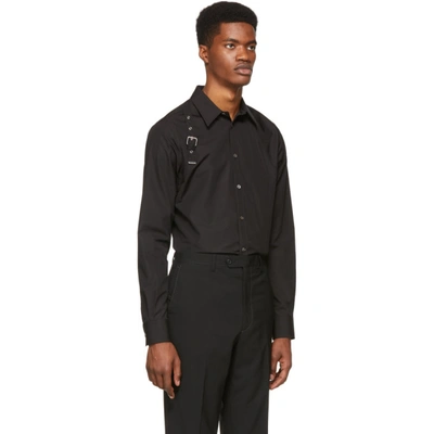 Shop Alexander Mcqueen Black Harness Shirt In 1000 Black