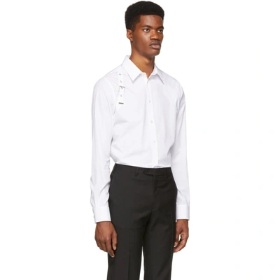 Shop Alexander Mcqueen White Harness Shirt In 9000 White