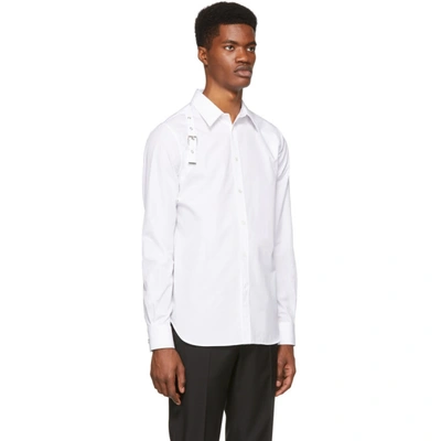 Shop Alexander Mcqueen White Harness Shirt In 9000 White