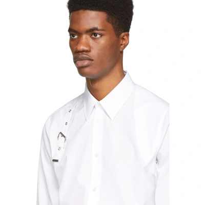 Shop Alexander Mcqueen White Harness Shirt In 9000 White