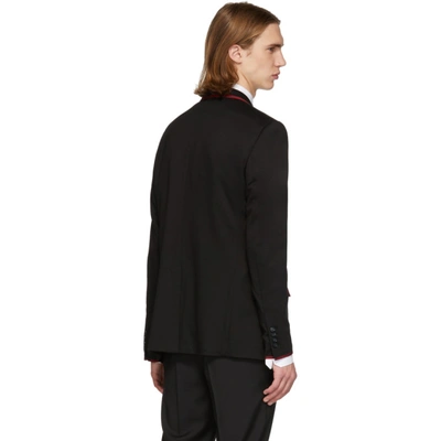 Shop Dolce & Gabbana Dolce And Gabbana Black Jersey Blazer In N0000 Black