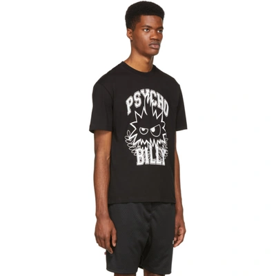 Shop Mcq By Alexander Mcqueen Mcq Alexander Mcqueen Black Psycho Billy T-shirt In 1070 Bk/wt